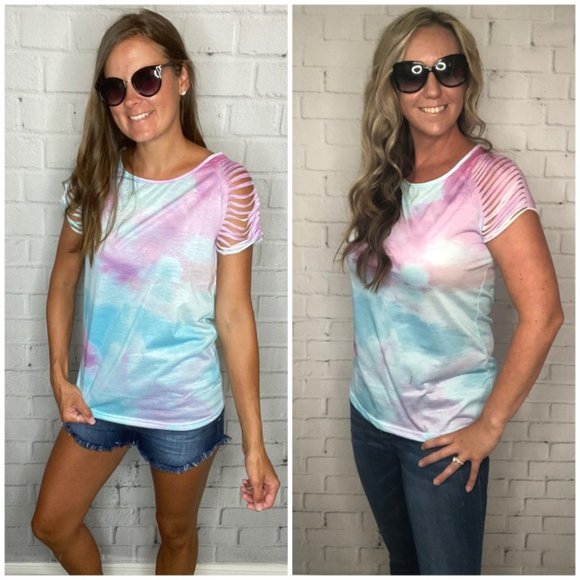 Sliced Sleeve Tie Dye - Picture 2 of 2